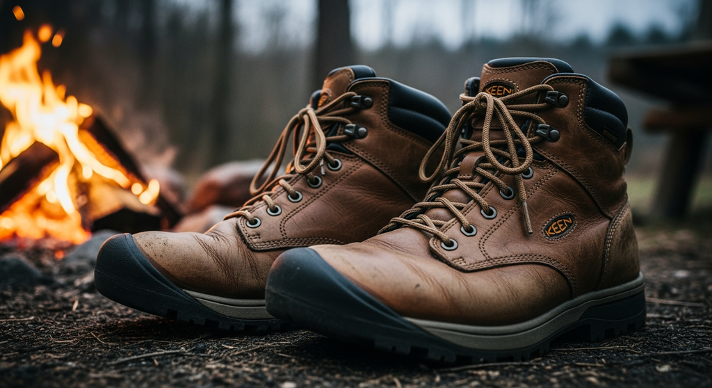 KEEN Pyrenees worn-in leather
