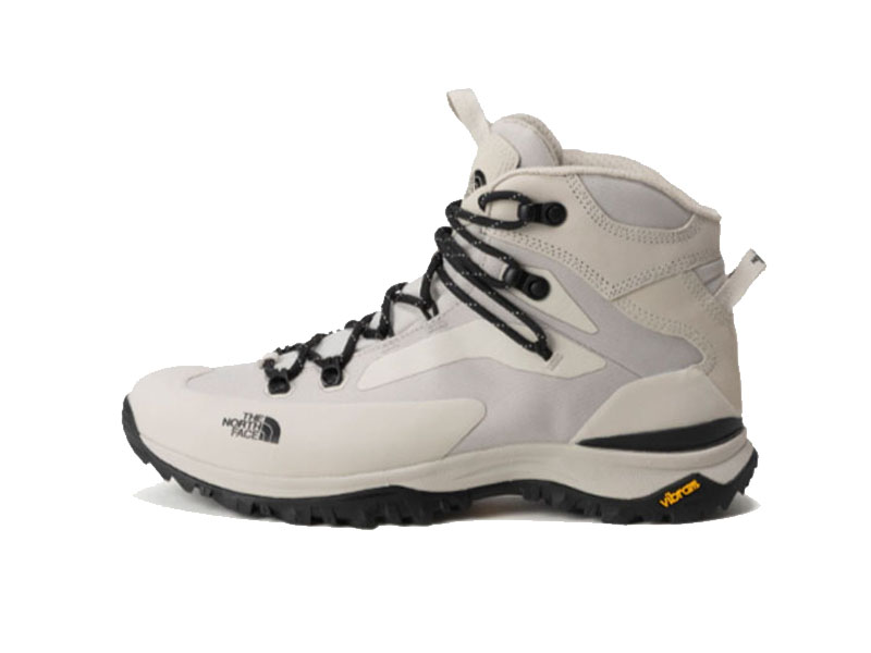 The North Face Creston Hike boots on rocky trail