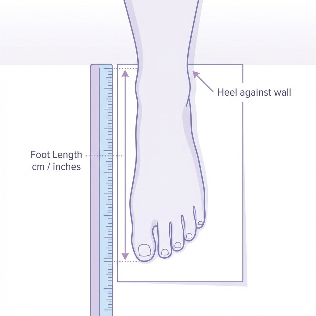 足の長さの測り方
