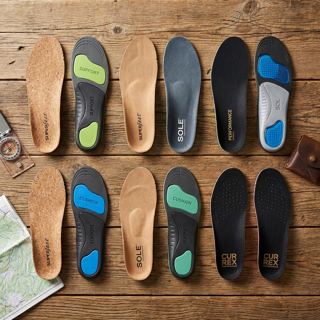 様々な種類の登山用インソール